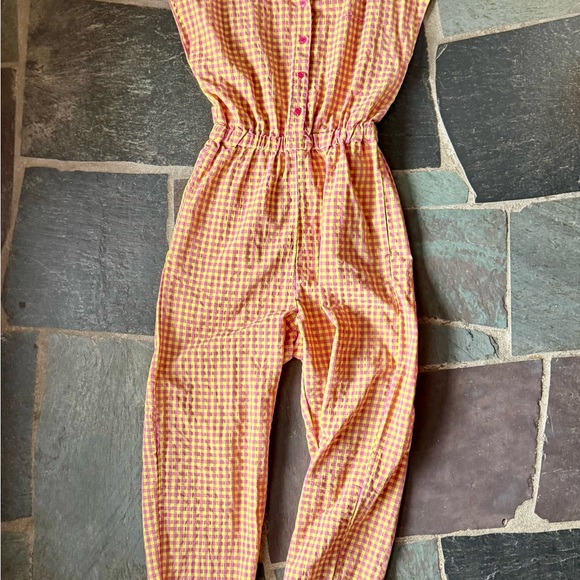 Vichy relaxed jumpsuit - Picture 5 of 5